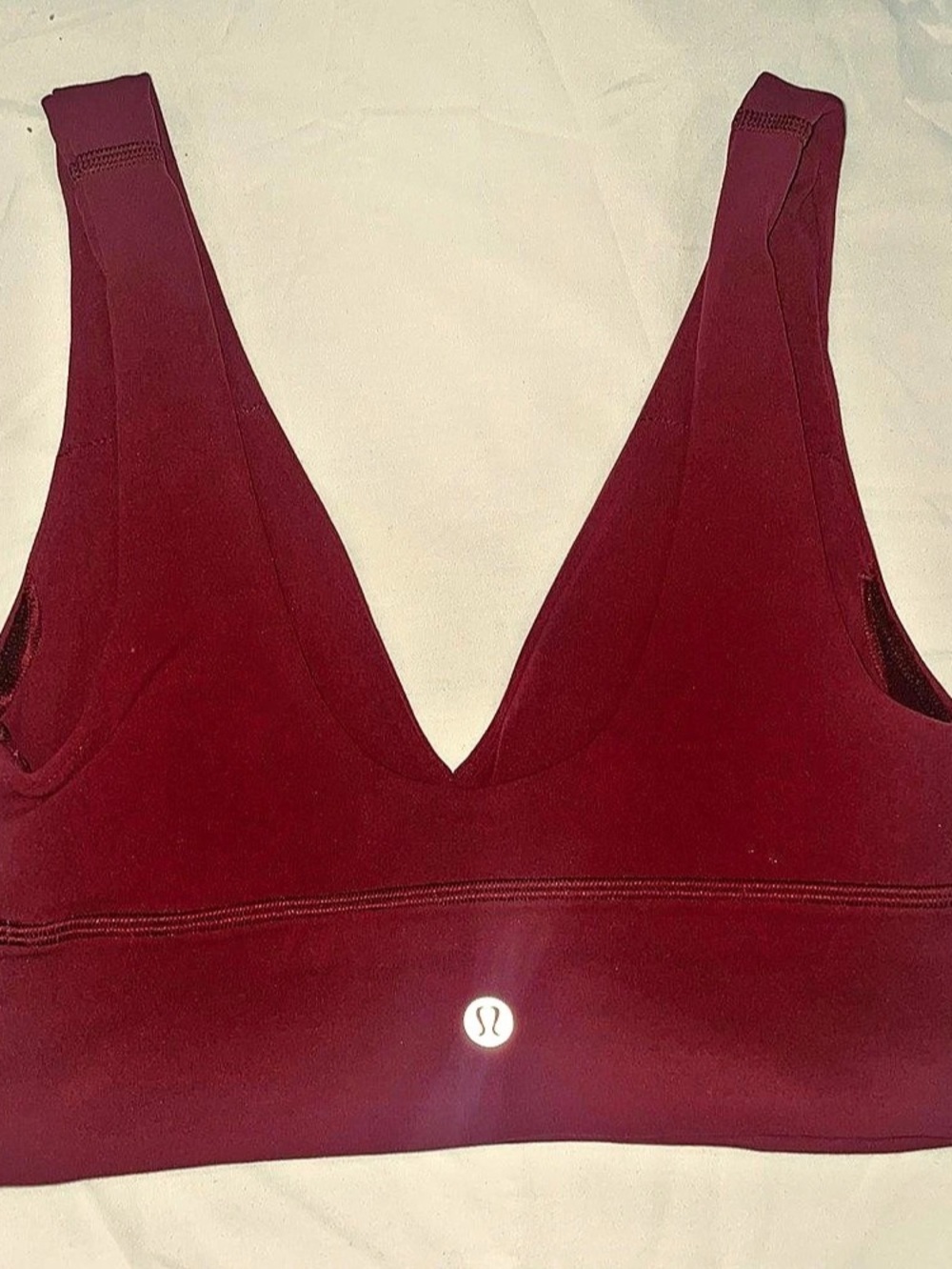 lululemon Align V-Neck Bra Sports Bra Burgundy Size 4